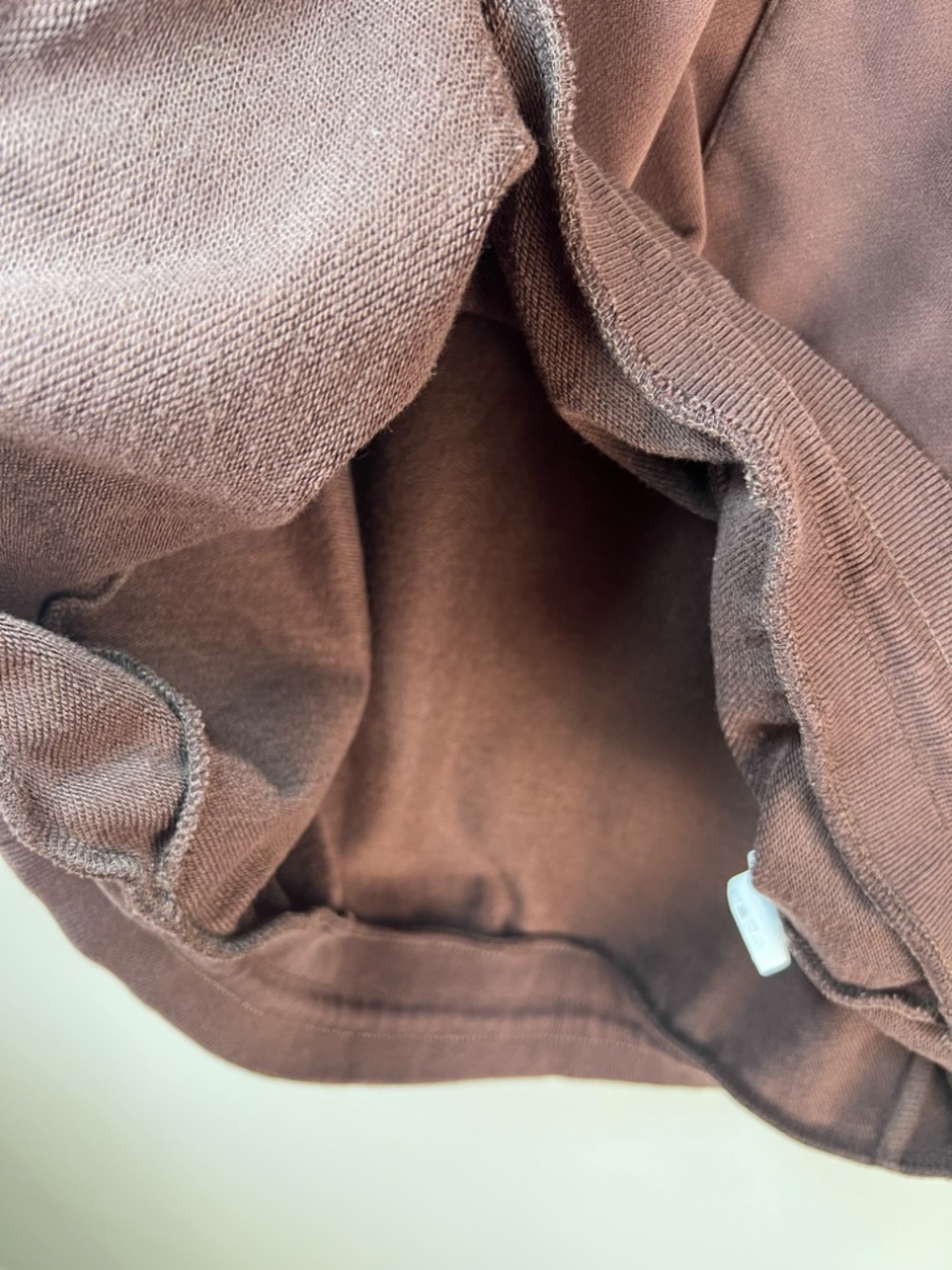Nap Oversized Mock Neck Sweatshirt Brown Pullover High-Low Pocket Loungewear Sm - Picture 15 of 15
